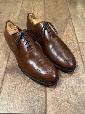 Allen Edmonds Men’s Size 10.5 D Delray Brown Leather Dress Shoes  Split Toe